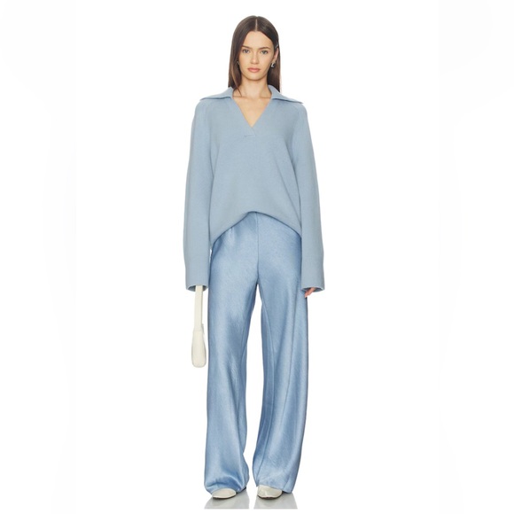 Vince Colette High-Rise Fluid Satin Bias Pant - Picture 2 of 4